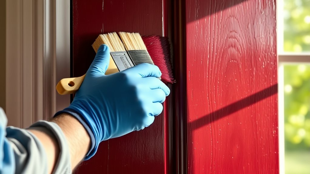 proper oil paint covering