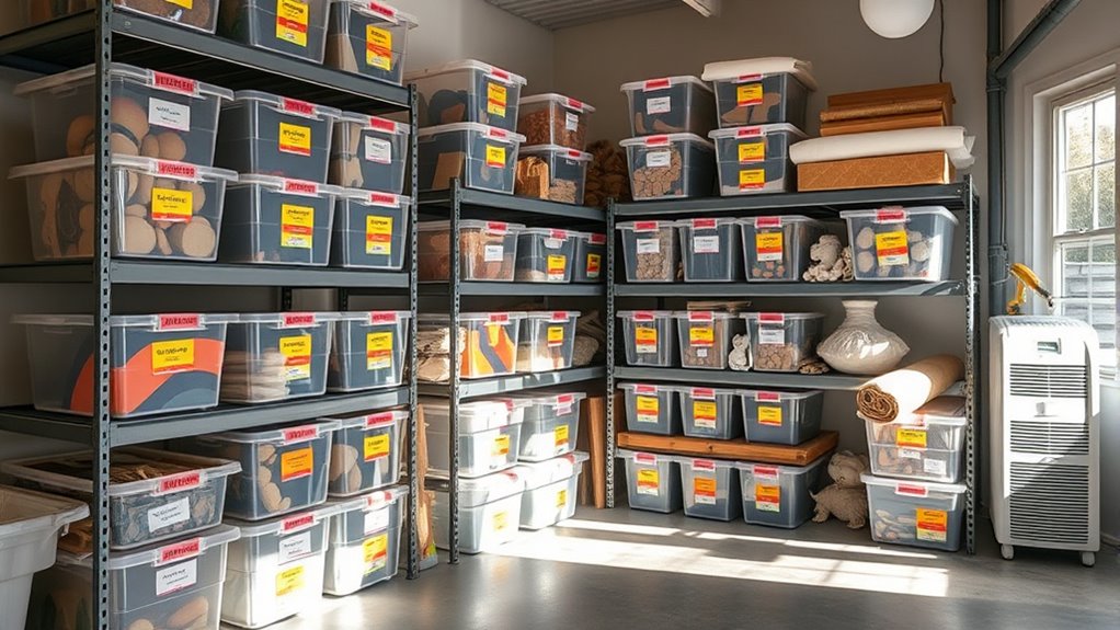 proper seasonal art storage