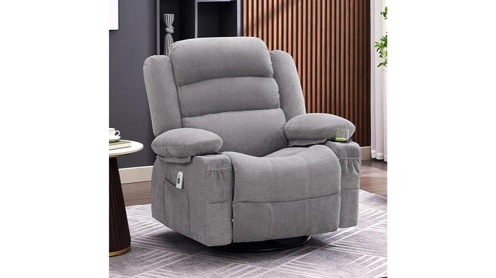 recliner with heat massage