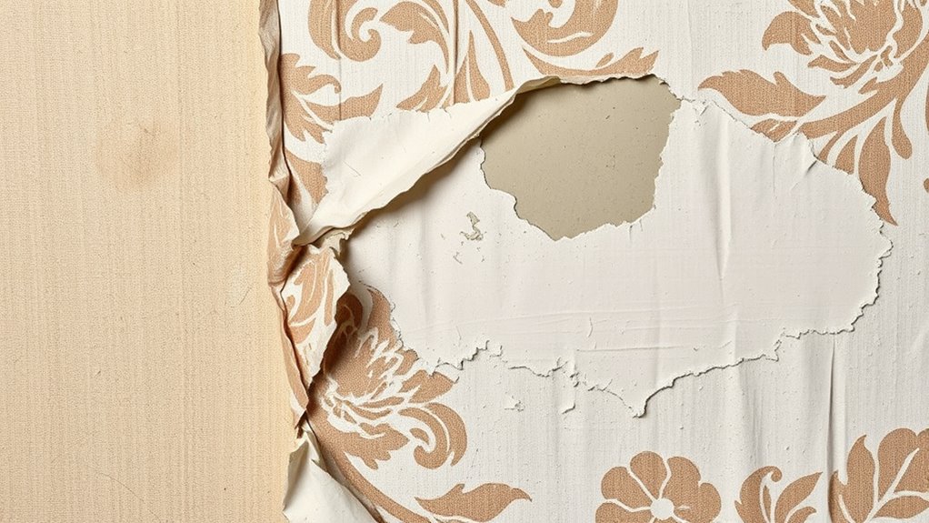 remove damaged wallpaper properly