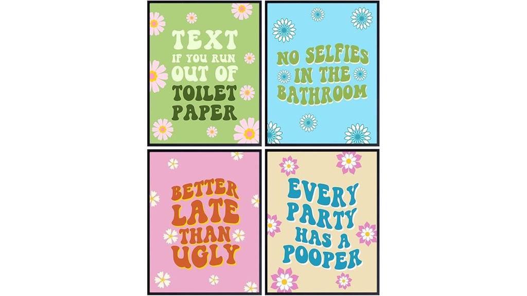 retro 60s 70s bathroom decor
