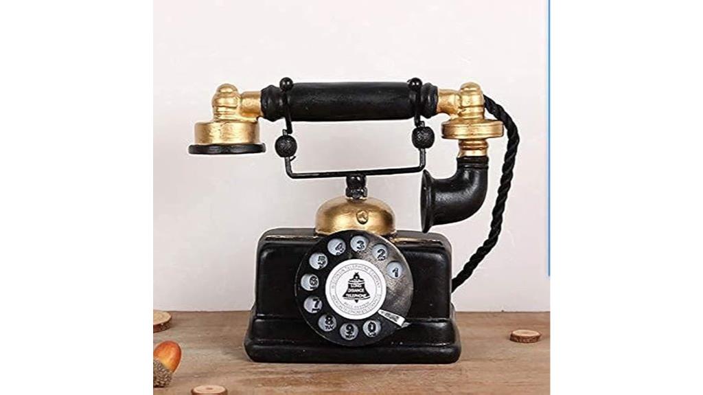 retro rotary phone decor