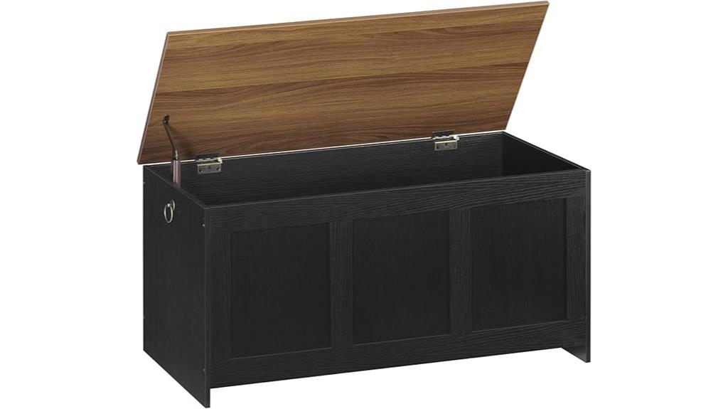 retro wooden storage chest