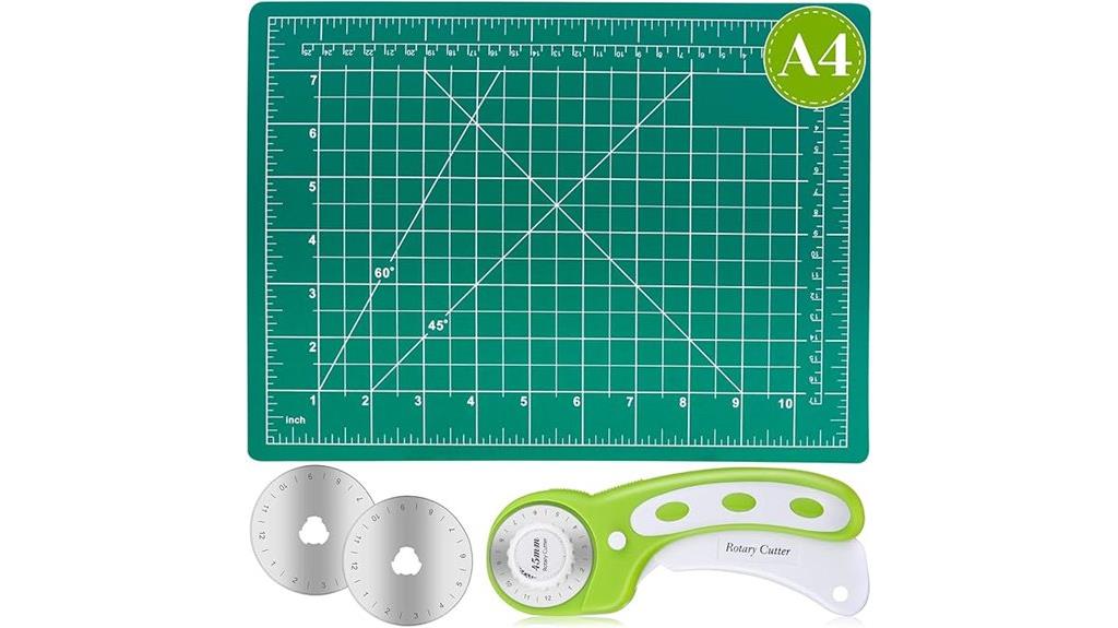 rotary cutter and mat