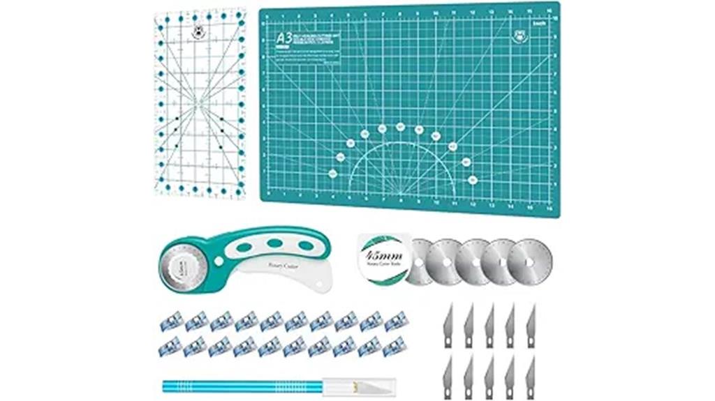 rotary cutter set with blades