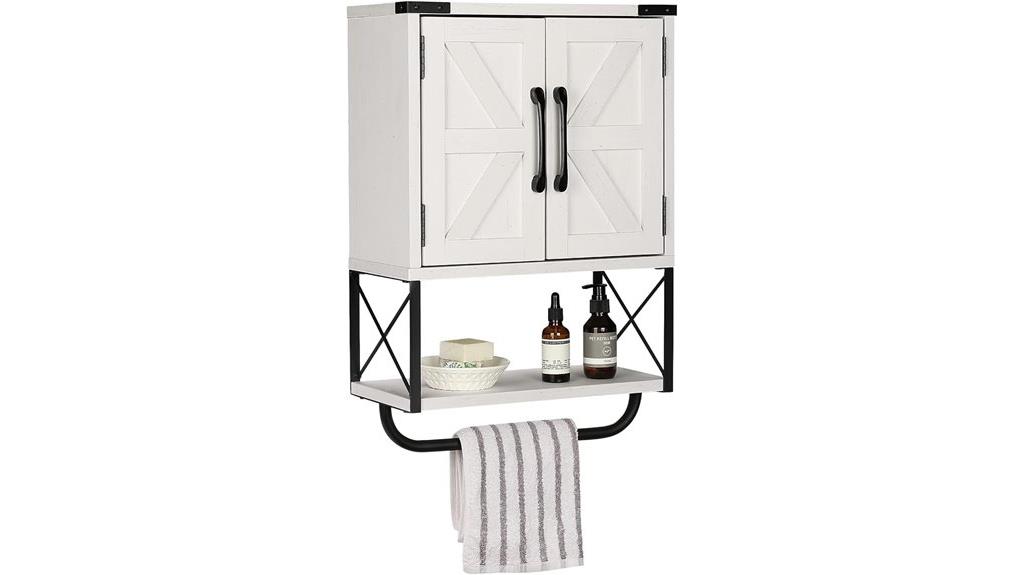 rustic farmhouse barn door cabinet