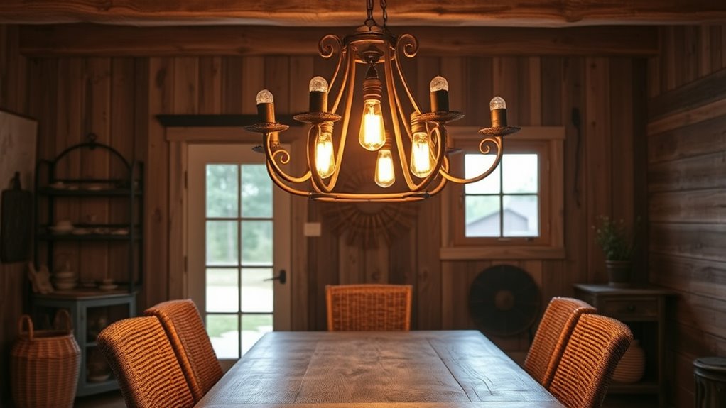 rustic farmhouse lighting ideas