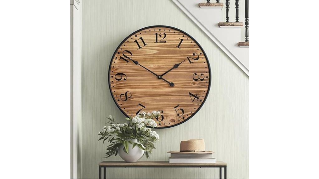 rustic farmhouse wall clock