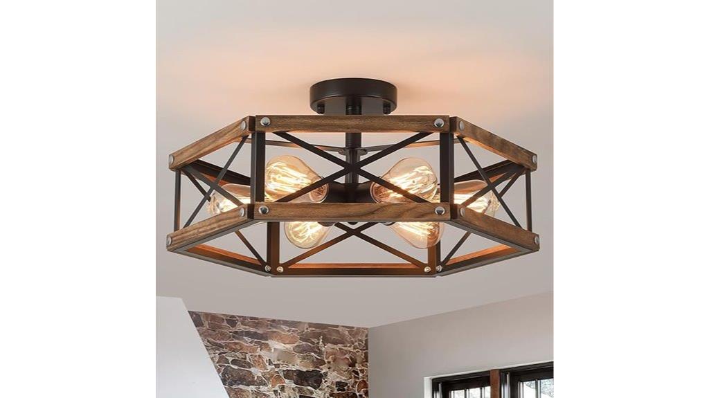 rustic oak metal ceiling