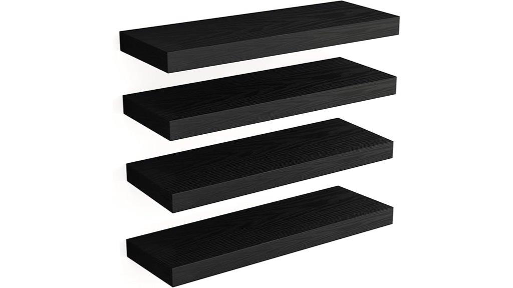 rustic wall shelves set