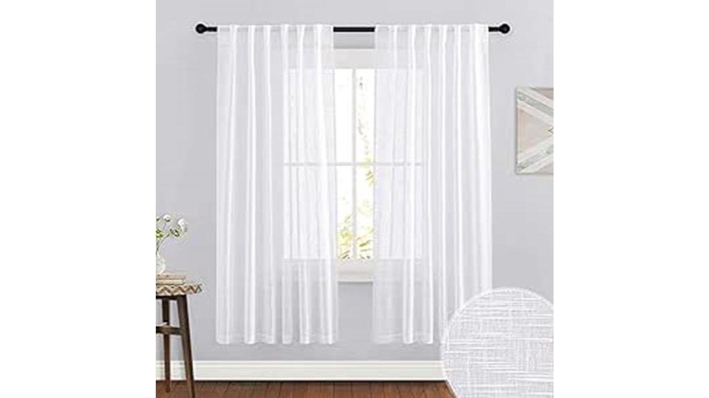 ryb home linen sheer curtains