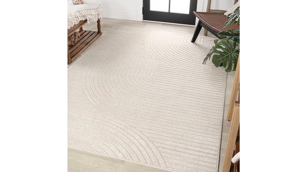 scandinavian geometric rug