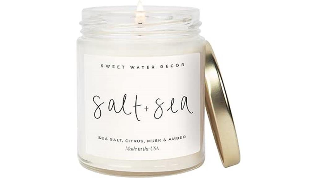sea salt candle 9oz