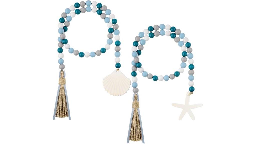 seashell bead garland set