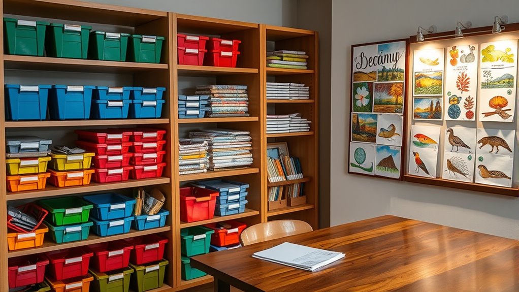 seasonal art storage rotation