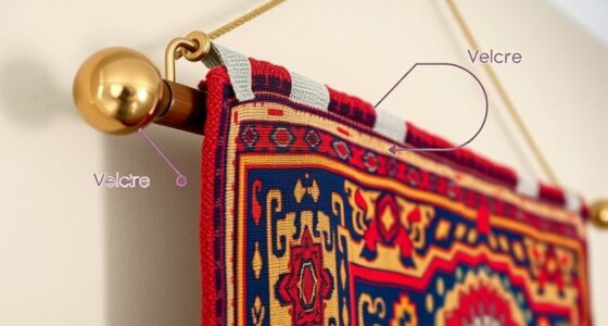 secure tapestry hanging methods