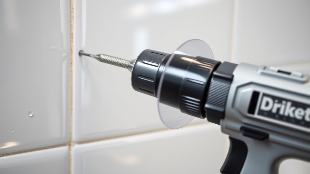 securely hang on tiles