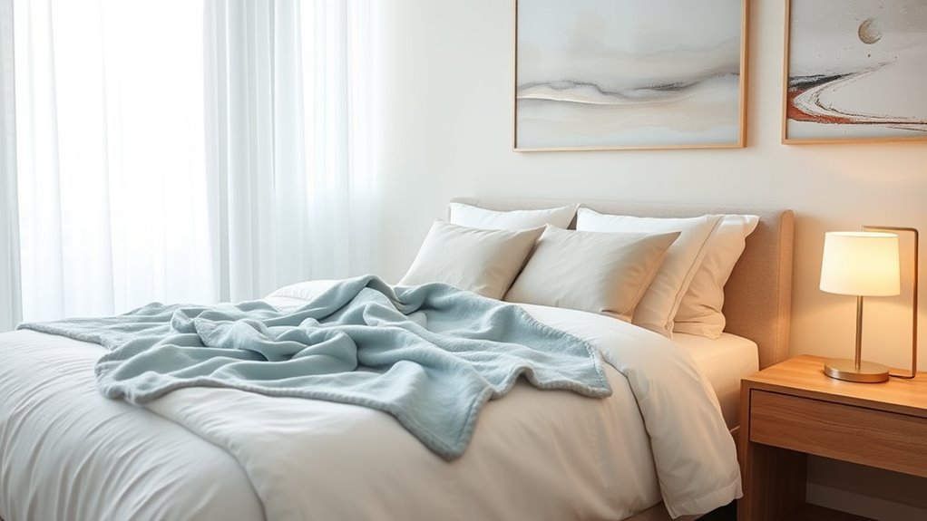 serene bedroom wall art