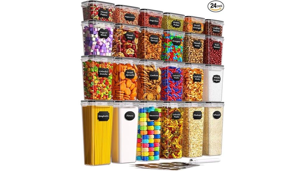 set of 24 airtight containers