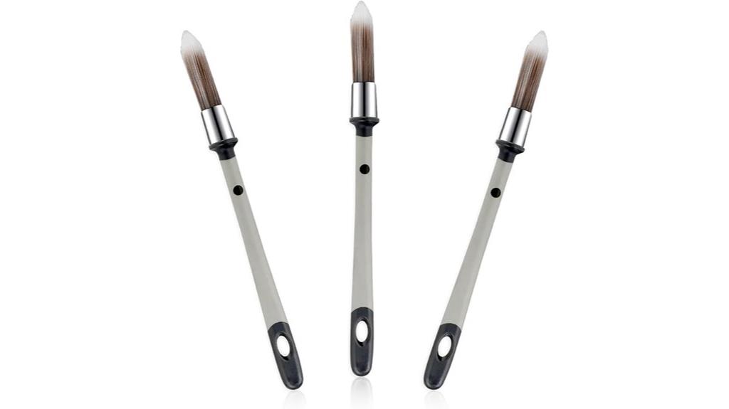 set of three wall brushes