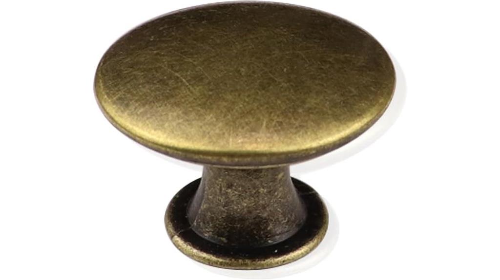 set of twelve bronze cabinet knobs