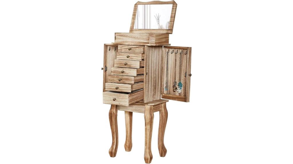 seven drawer jewelry armoire