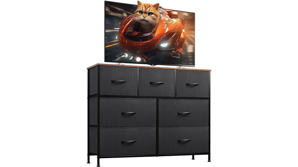 seven drawer tv stand