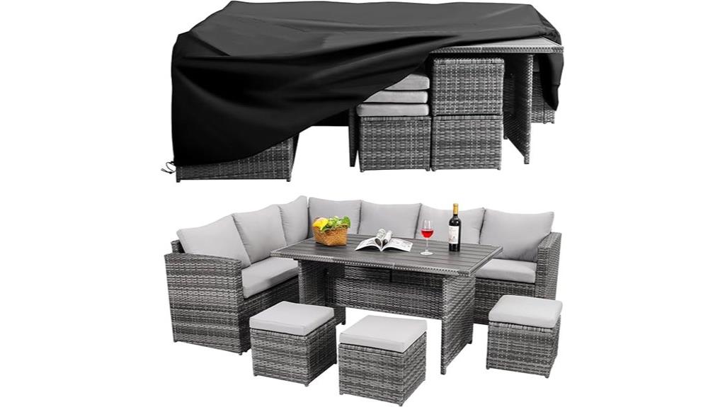 seven piece outdoor dining set