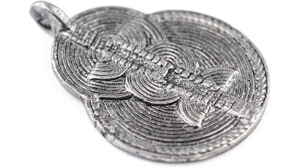 silver sun and moon pendant