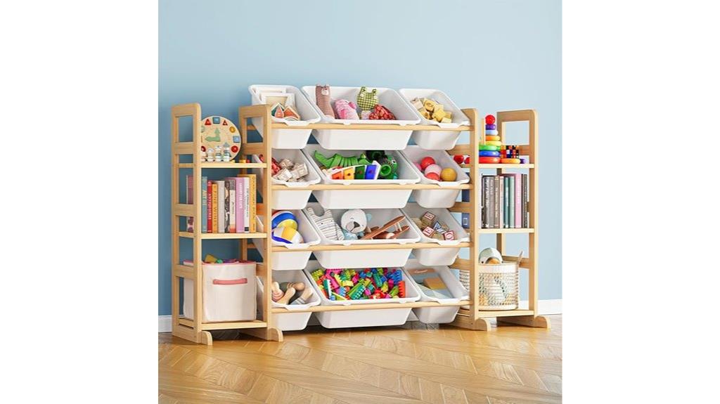 six shelf twelve bin organizer