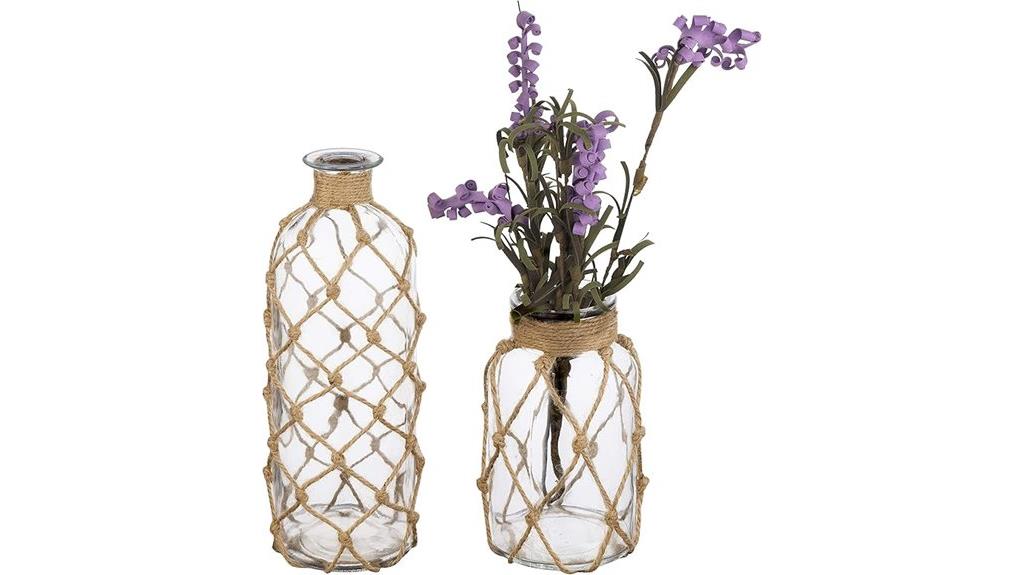 small glass flower vases