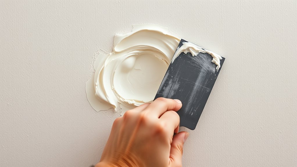smooth drywall repair process