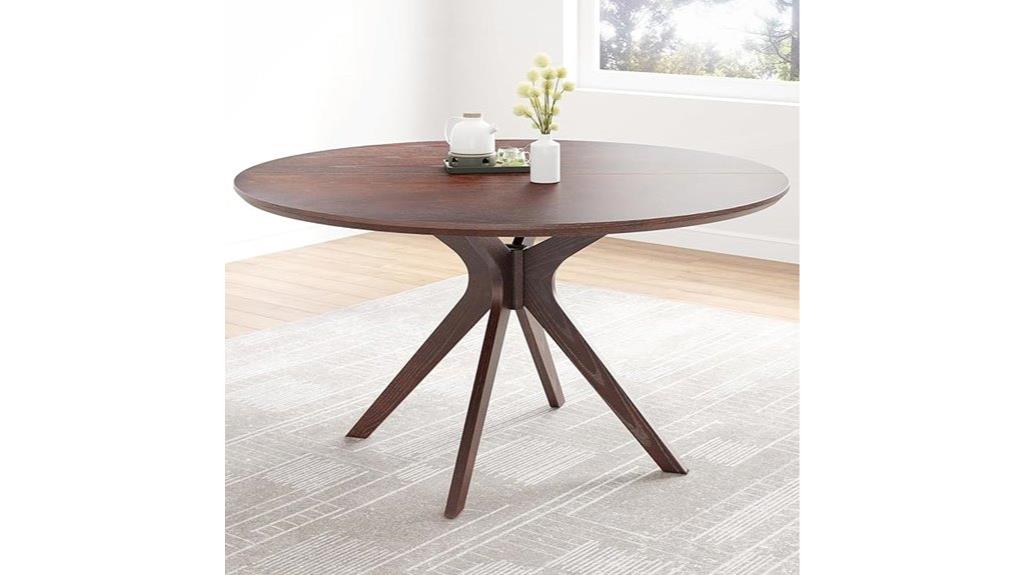 solid wood round table
