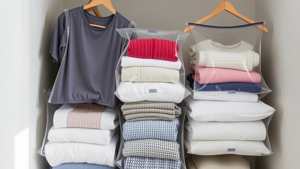 space saving clothes storage