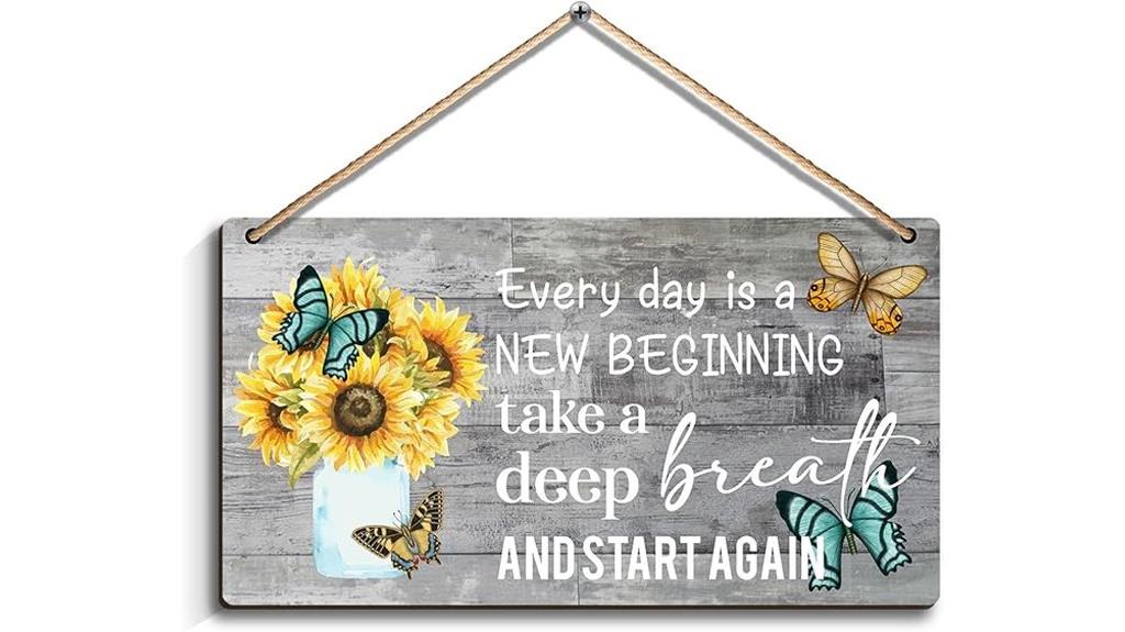 spring dandelion butterfly decor