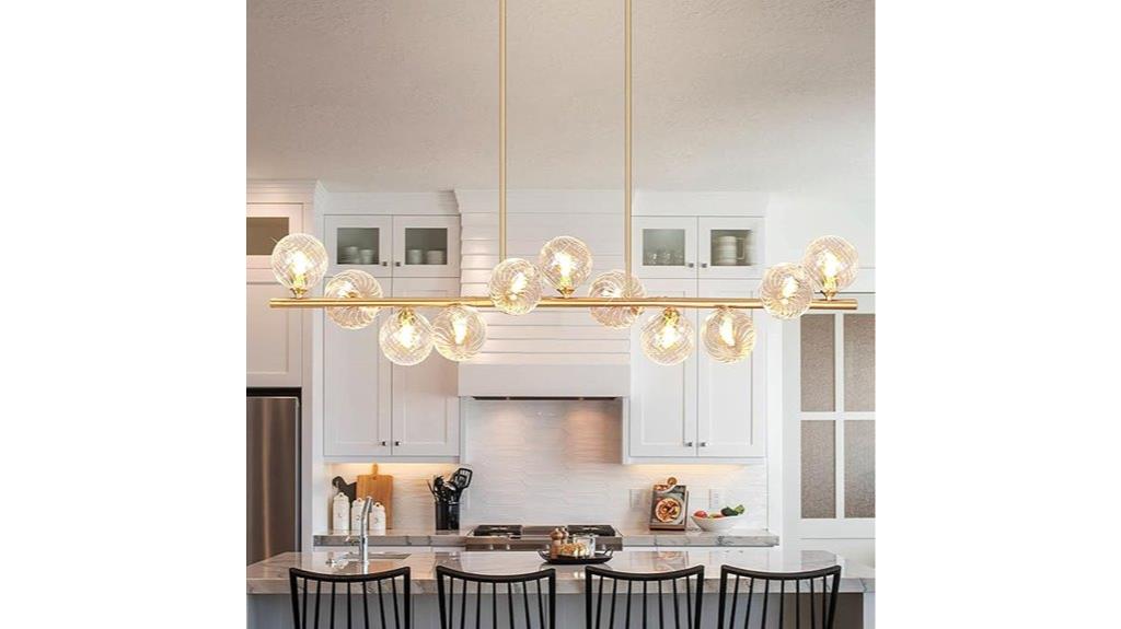 sputnik chandelier with globes