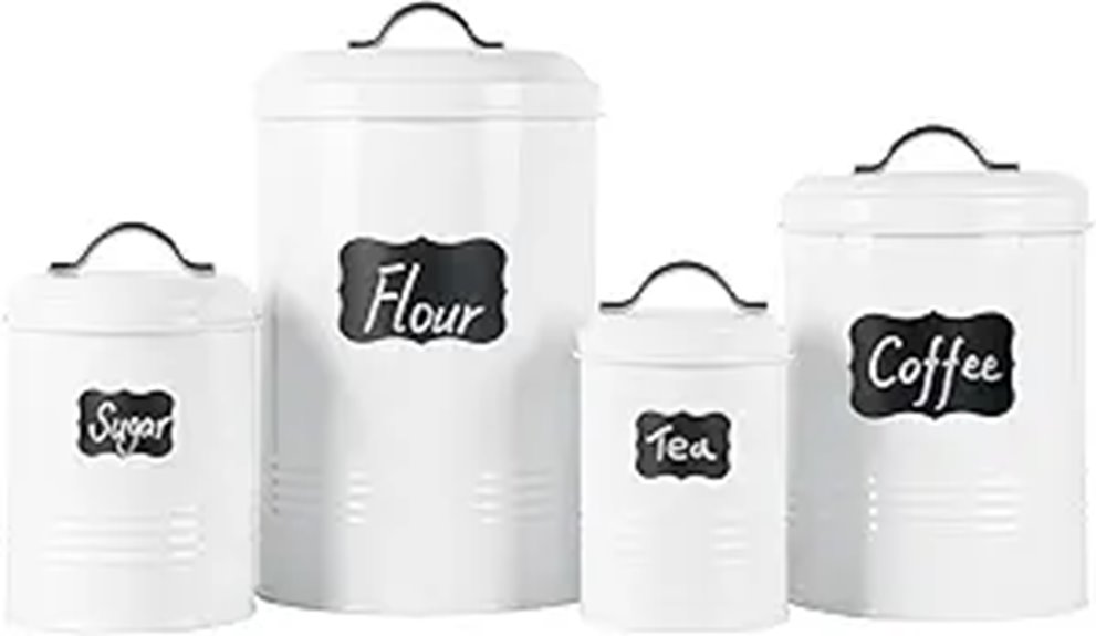 stackable kitchen storage canisters
