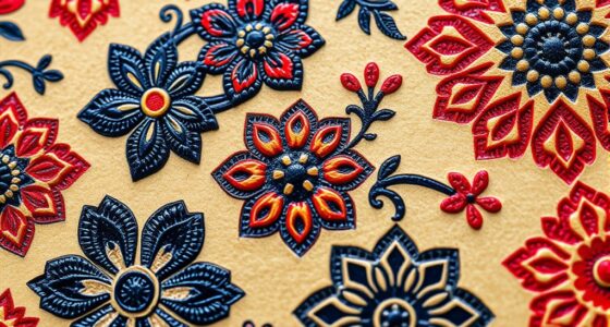 stamped pattern repetition