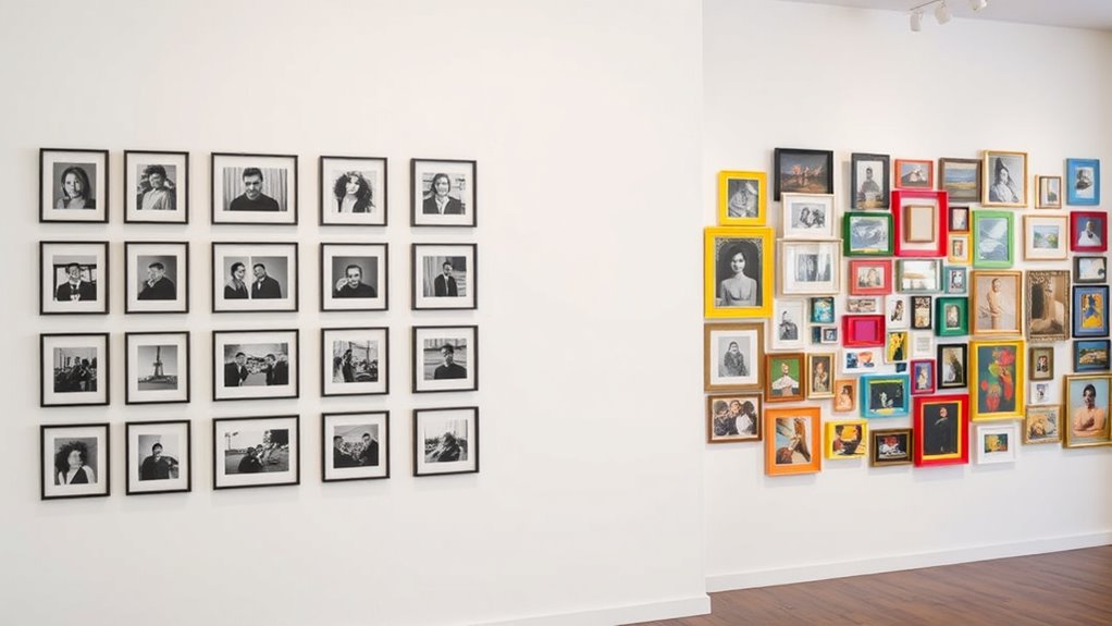 structured versus eclectic displays
