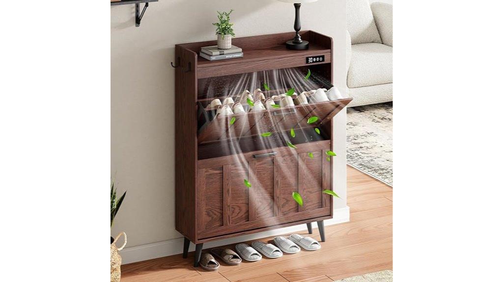 stylish shoe storage cabinet