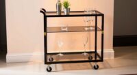 stylish small space bar carts