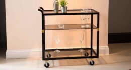 stylish small space bar carts