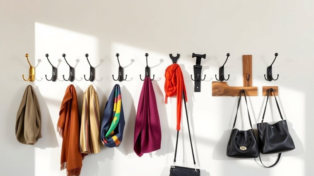 stylish wall hooks selection