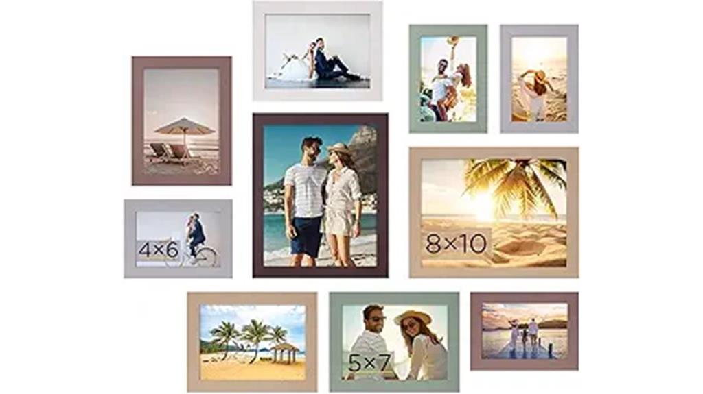 ten pack photo frames