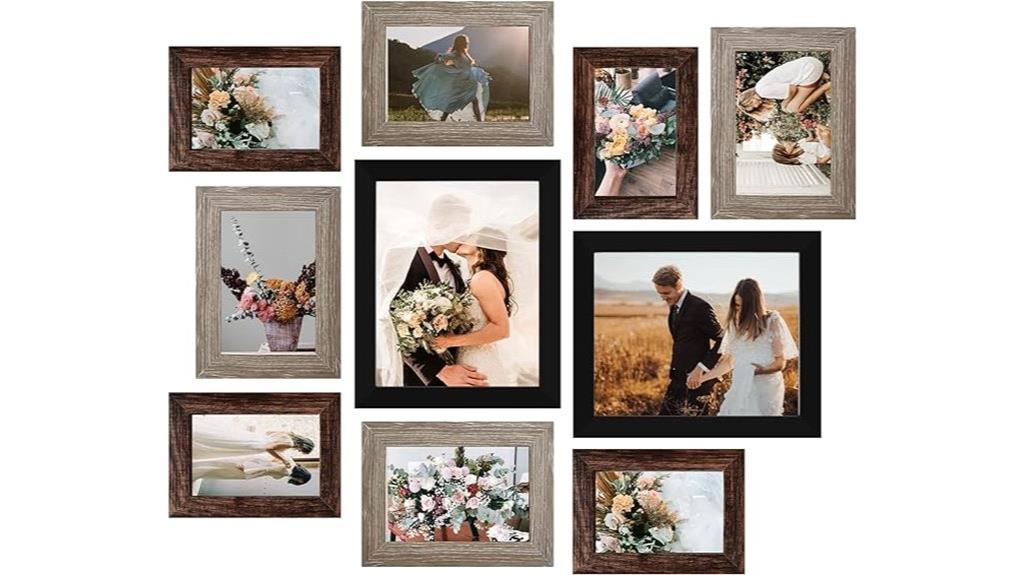 ten piece picture frame set