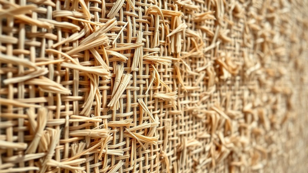 textured natural fiber walls
