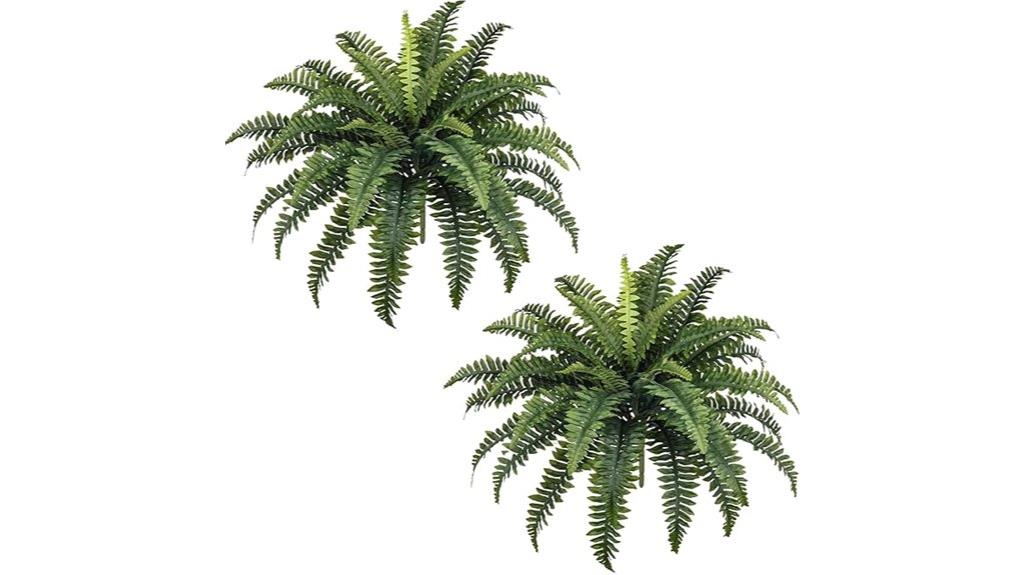 thirty five artificial fern bushes