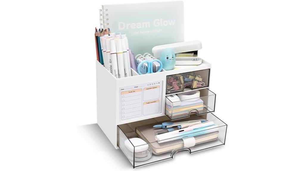 three drawer desk organizer