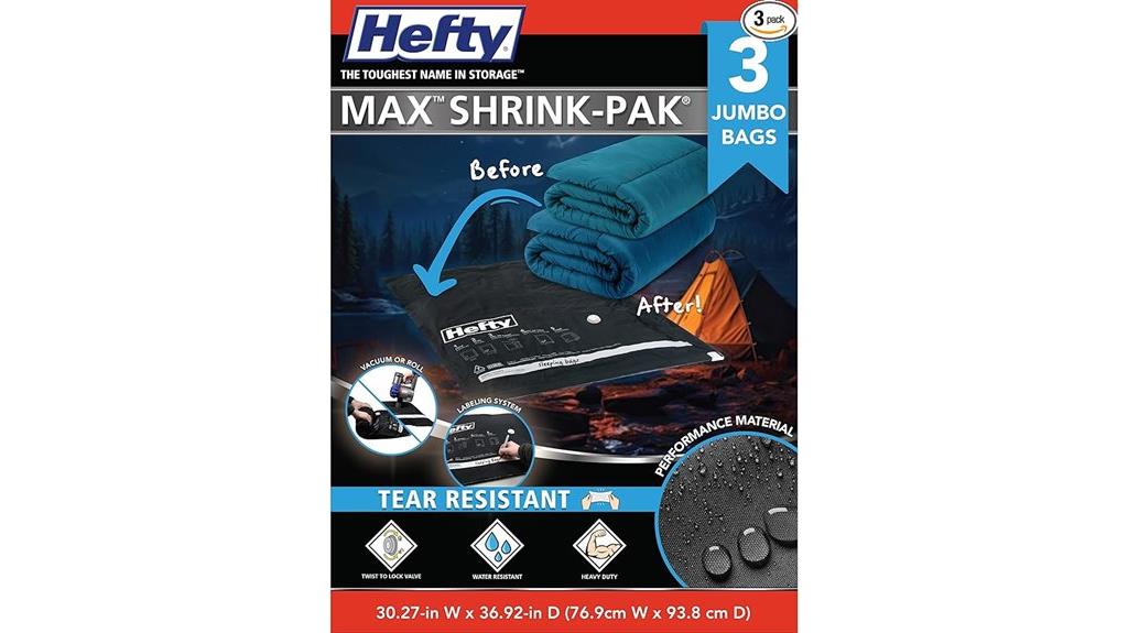 three pack bedding vacuum bags