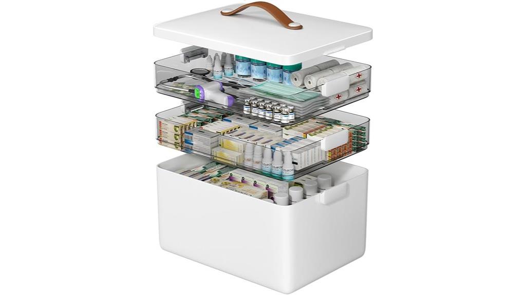 three tier medical organizer